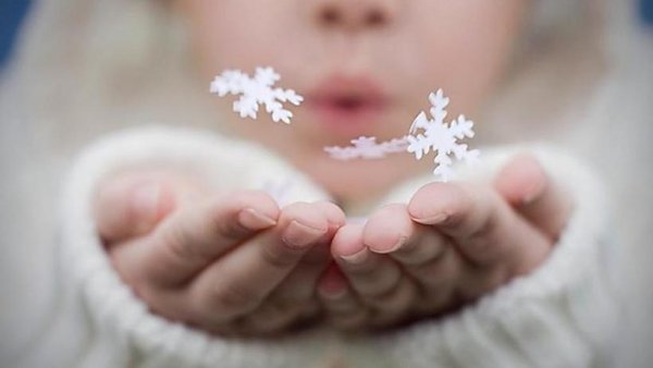 Снежинка на руке
