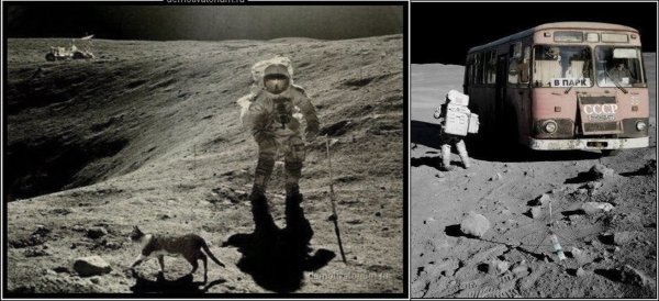США на Луне юмор