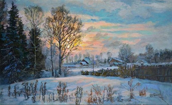 Панов Эдуард Парфильевич зимние пейзажи год