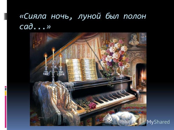 Сияла ночь луной был полон сад