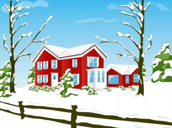 Зимний дом для детей