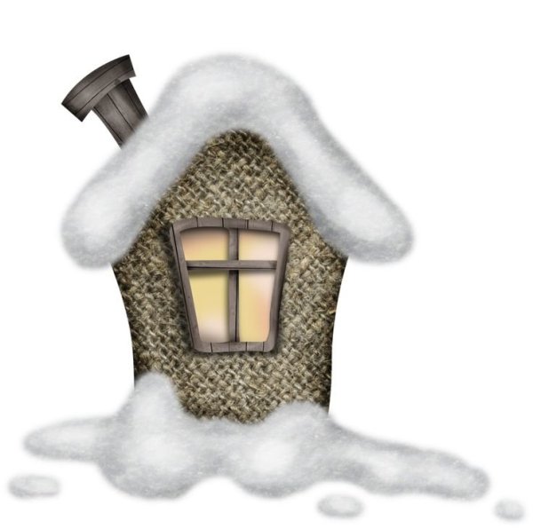 Заснеженный дом