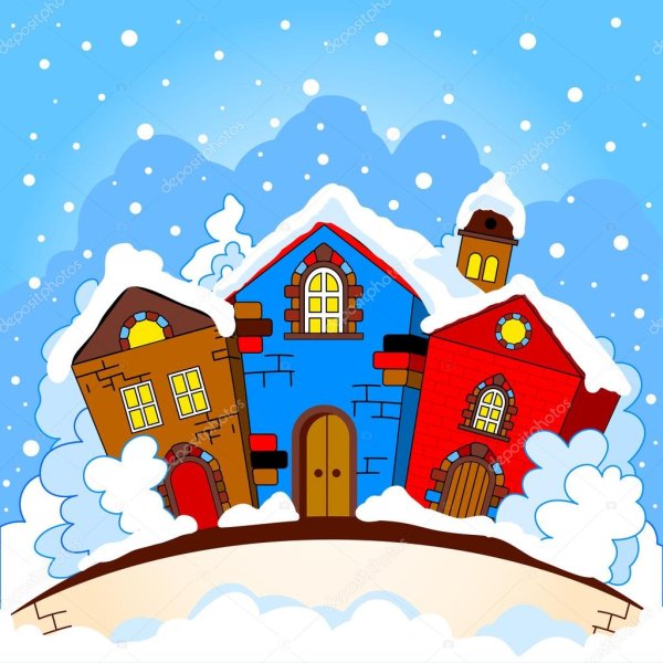 Зимний домик для детей