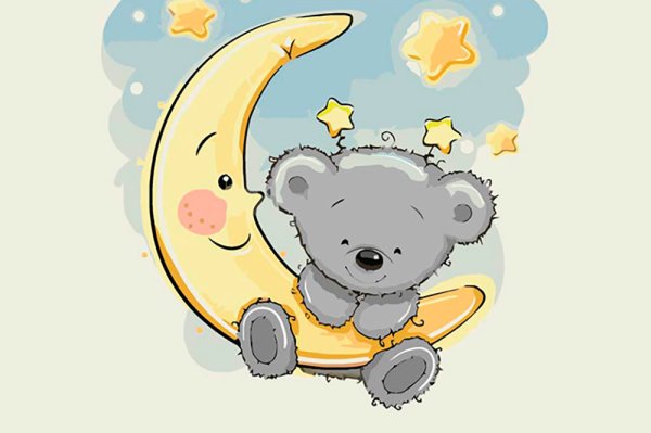 Мишка на месяце