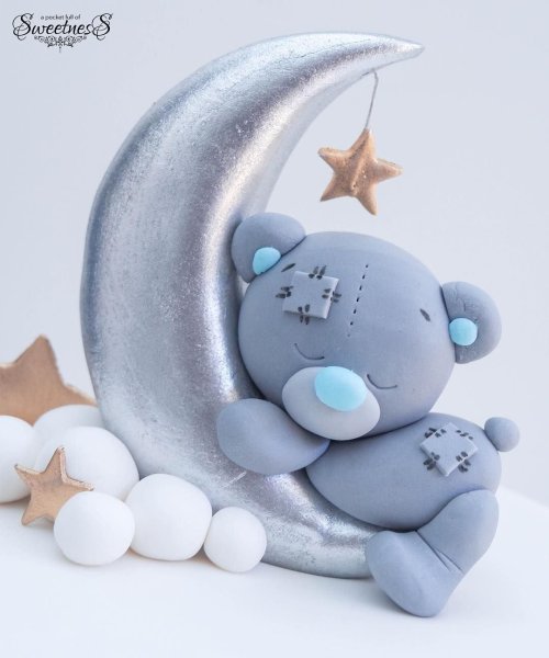 Медвежонок на месяце пряник