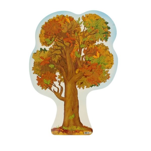 Плакат вырубной. Дуб осенний