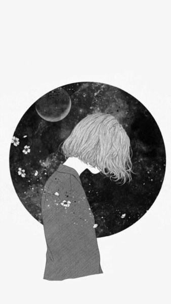 Девушка космос арт
