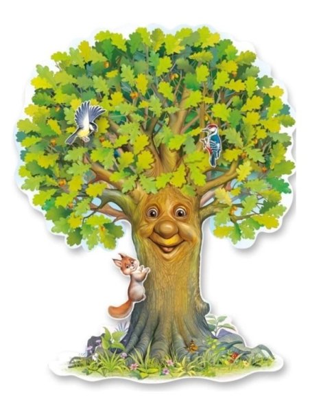 Плакат вырубной. Дуб осенний