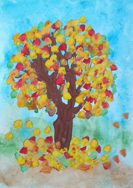 Рисование деревьев в детском саду