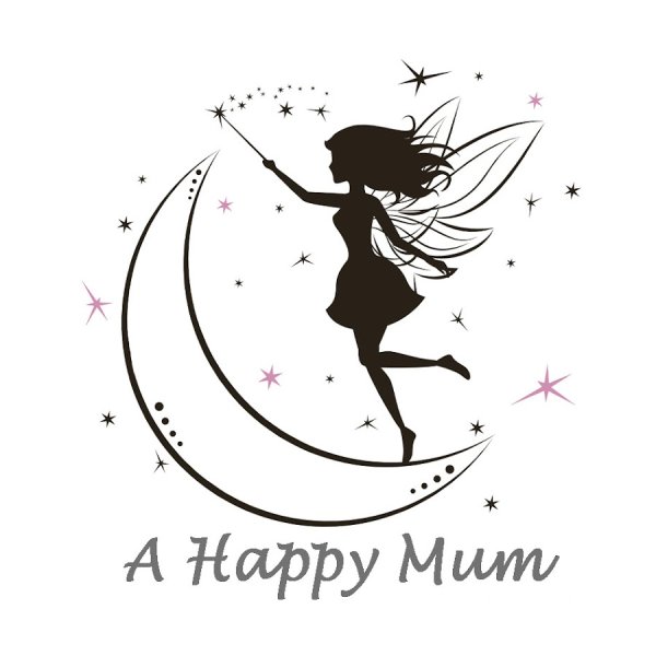 Трафарет девушка на Луне