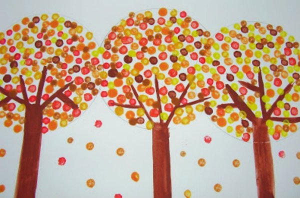 Рисование ватными палочками