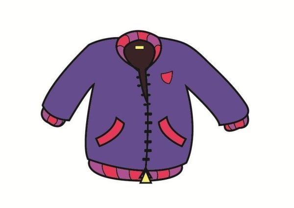Рисование куртки для детей