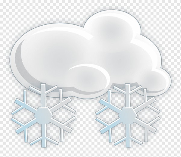 Облачко со снежинками