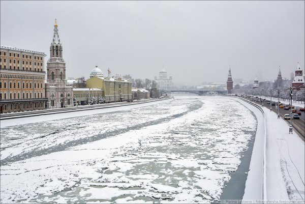 Зима в Москве без снега