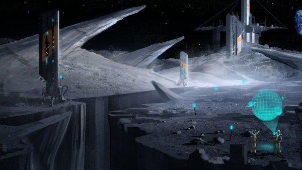Sci Fi Moon Base