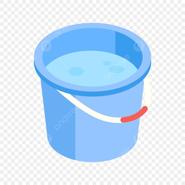 Ведро с водой вектор