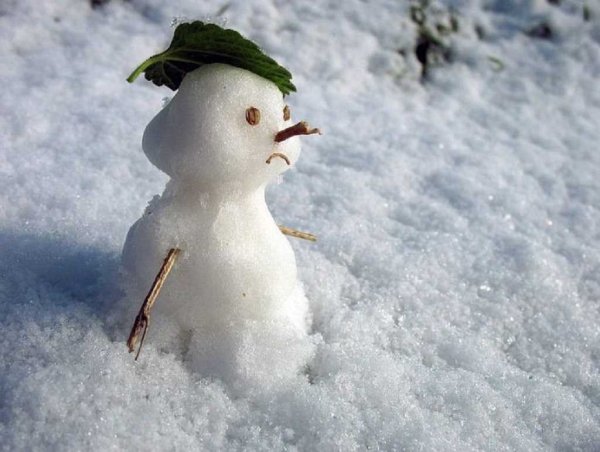 Весенний Снеговик