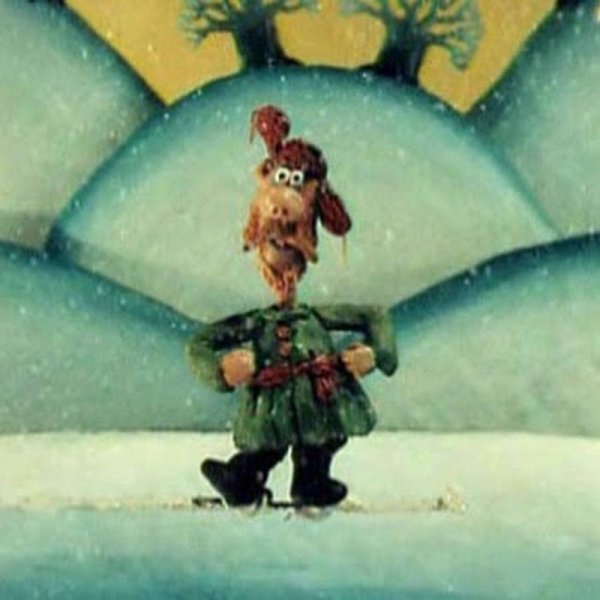 Орел мужчина падал прошлогодний снег