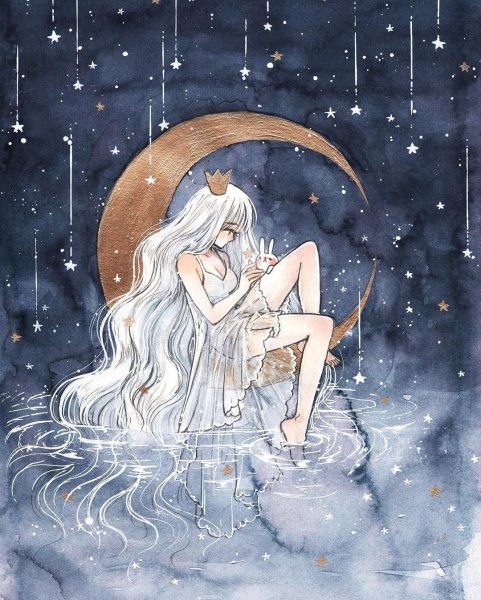 Селена богиня Луны арт
