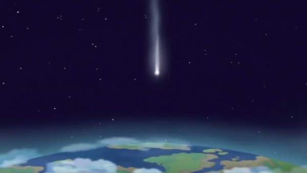 Лунтик падает на землю