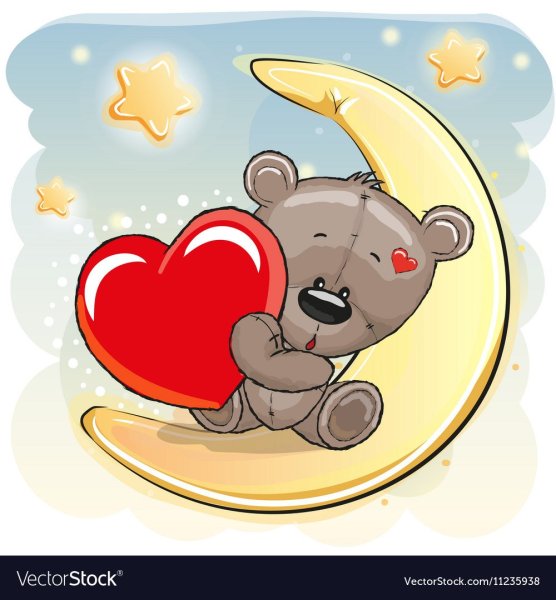 Мишка Тедди на месяце