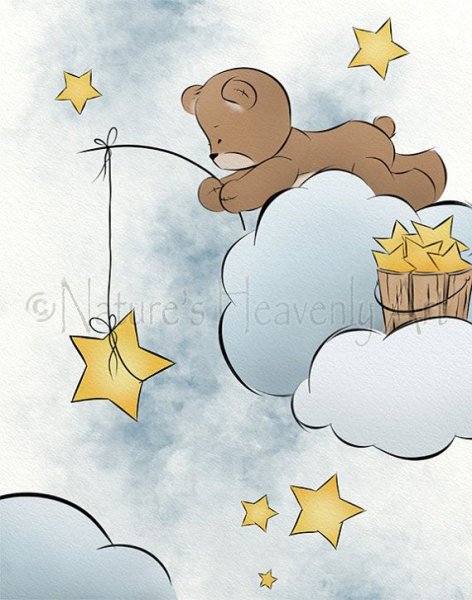 Медвежонок на облаке