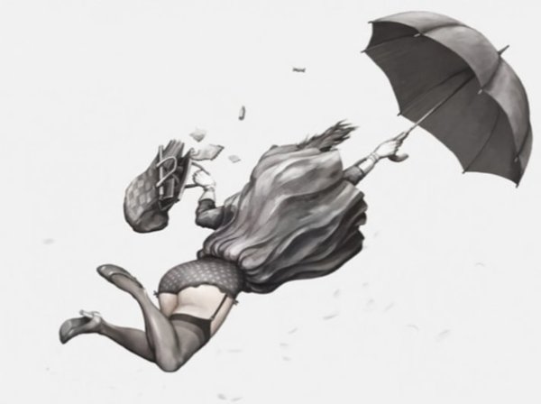 Злой осенний ветер бьёт людей