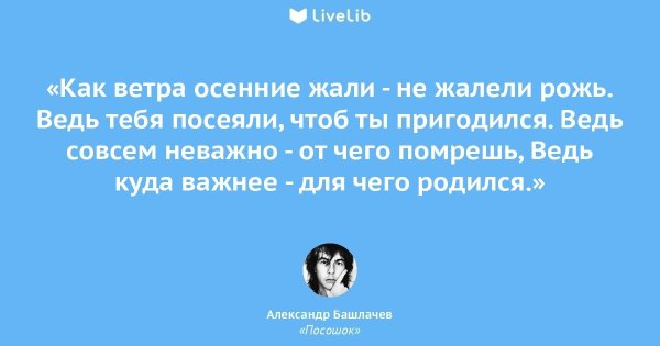 Башлачев Александр цитаты