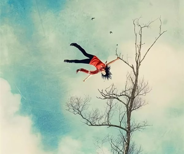 Девушку унесло ветром