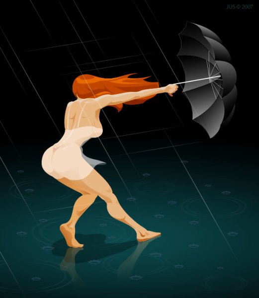 Ветер сдувает с ног