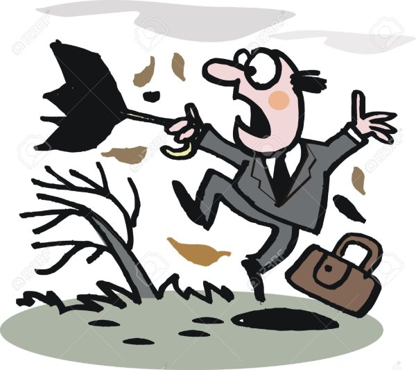 Злой осенний ветер бьёт людей