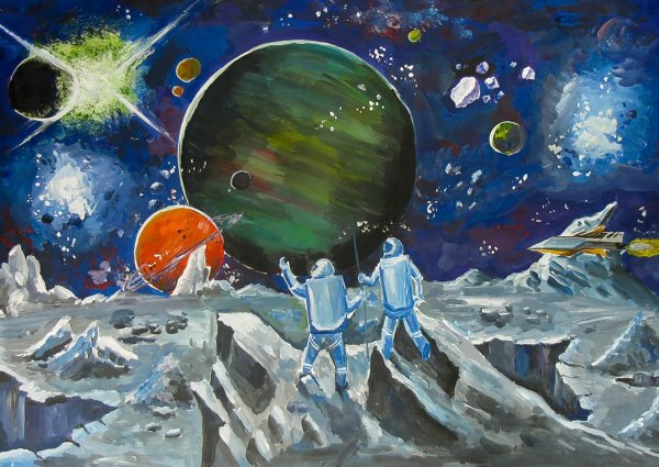 Космос рисунок