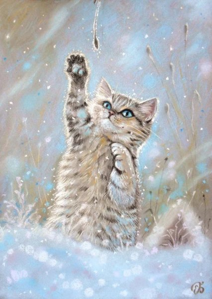 Зимние коты