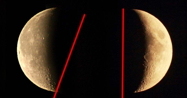 Растущая и стареющая Луна