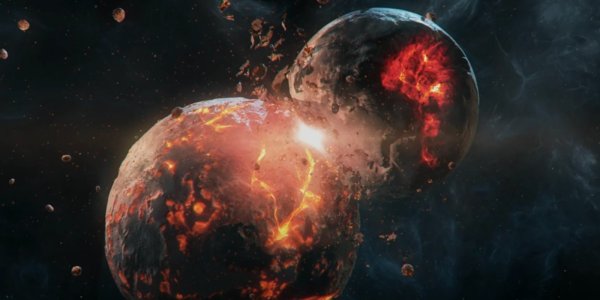 Столкновение земли с Тейей