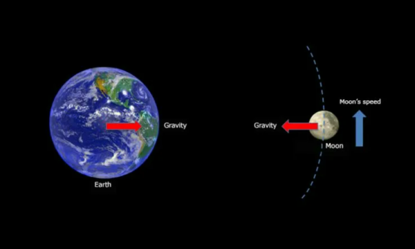 Притяжение Луны к земле
