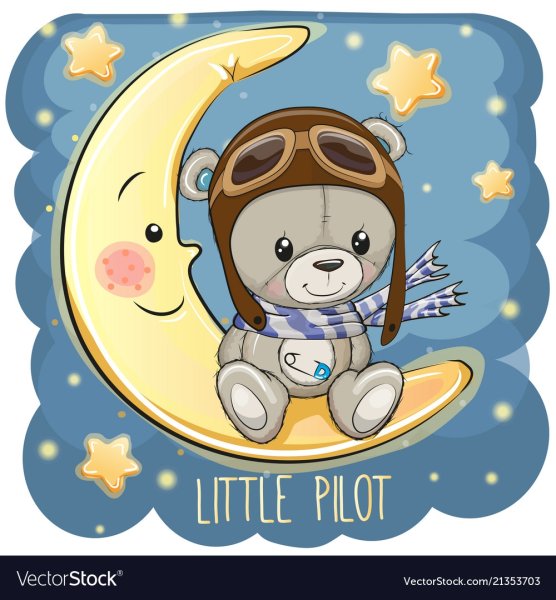 Мишка Тедди на Луне