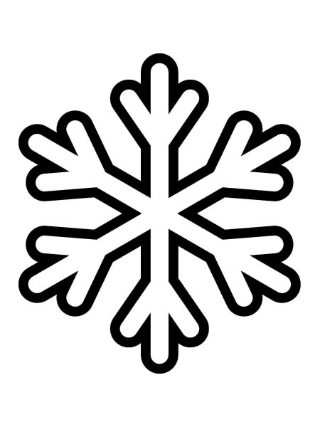 Снежинка раскраска
