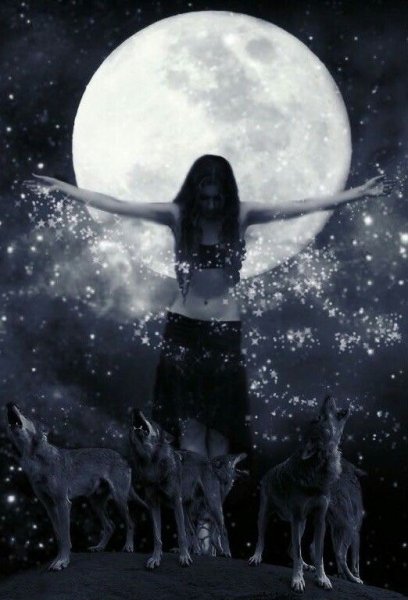 Полнолуние и ведьма