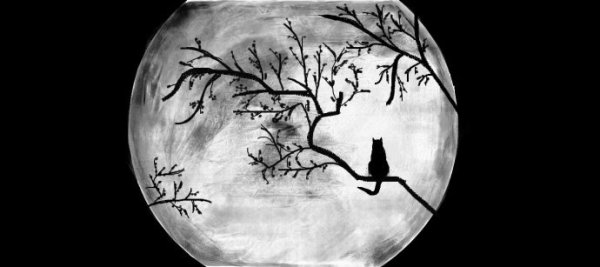 Полнолуние карандашом