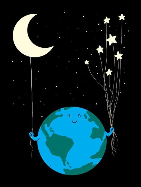 Полумесяц в космосе