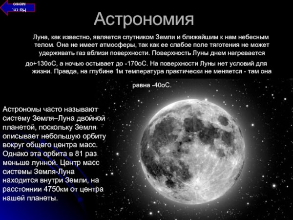Луна астрономия