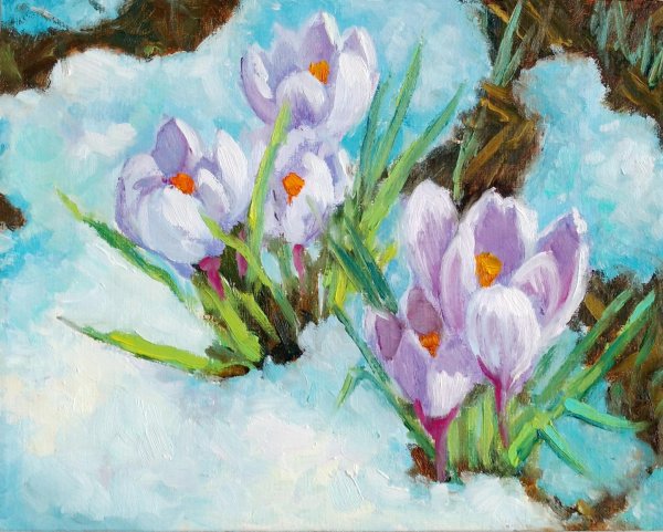 Крокусы Елена Тенер