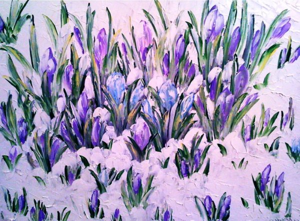 Стилизованные крокусы