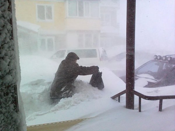 Окно занесенное снегом