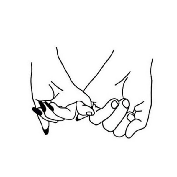 Парные тату эскизы Минимализм