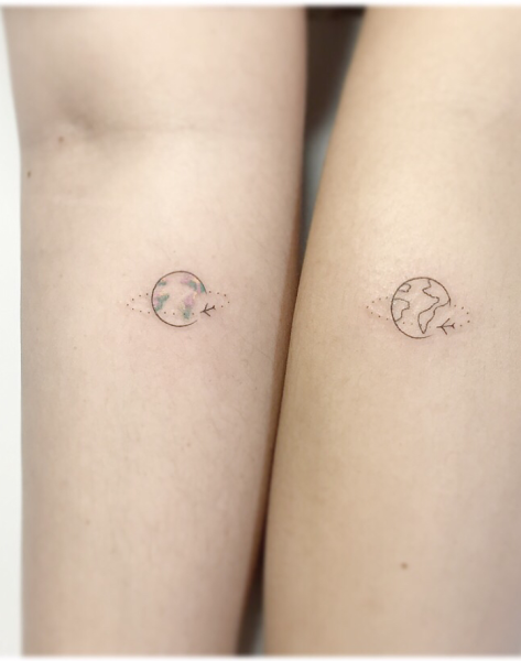 Парные тату маленькие