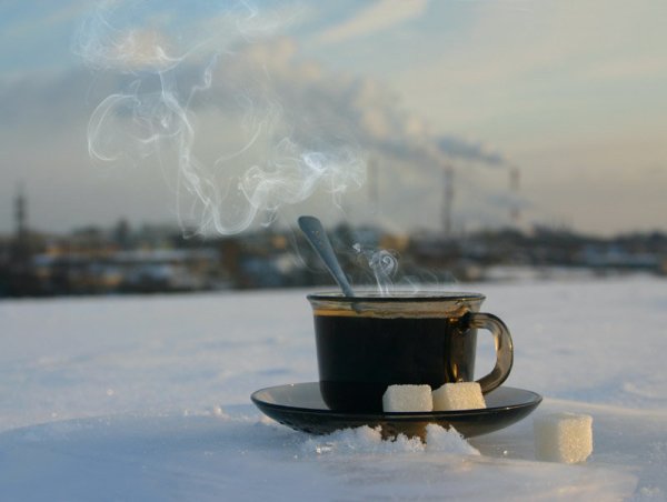 Зимнее утро кофе