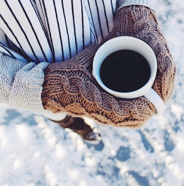 Утренний кофе зимой