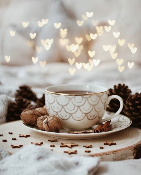 Доброе утро зима кофе